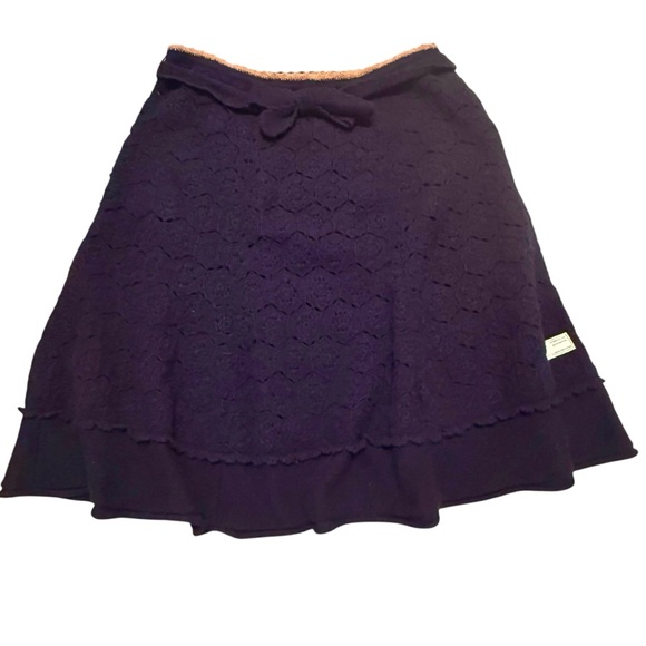 Odd Molly Dresses & Skirts - Odd Molly Black Knitwork Granny Circle Skirt